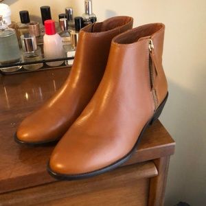 J. Crew Frankie Boot in Camel Leather